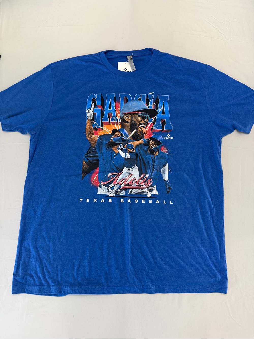 Adolis Garcia Texas Rangers MLB Players Blue Short Sleeve T-Shirt Baseball XXL